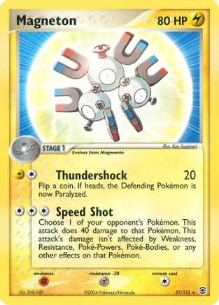 Image of Magneton 027/112  FireRed & LeafGreen - Rare