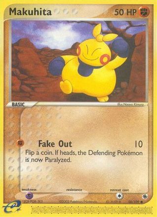 Image of Makuhita 058/109  - Reverse Holofoil Ruby and Sapphire - Common