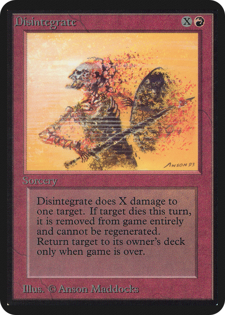 Image of Disintegrate (LEA-) - Limited Edition Alpha