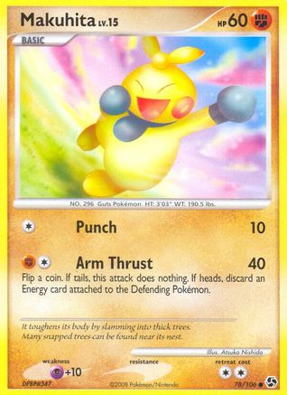 Image of Makuhita 078  - Reverse Holofoil Great Encounters - Common