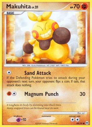 Image of Makuhita 068  - Reverse Holofoil Arceus - Common