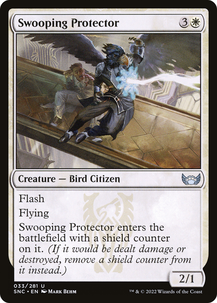 Image of Swooping Protector (SNC-033) - Streets of New Capenna Foil