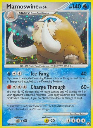 Image of Mamoswine 009  - Reverse Holofoil Legends Awakened - Holo Rare