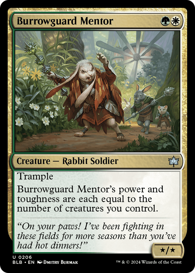 Image of Burrowguard Mentor (BLB-206) - Bloomburrow