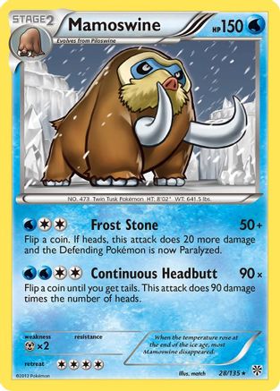 Image of Mamoswine 028  Plasma Storm - Rare