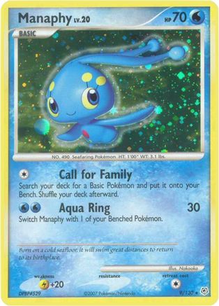 Image of Manaphy 009/130  - Holofoil Diamond and Pearl - Holo Rare