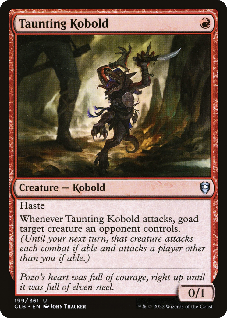 Image of Taunting Kobold (CLB-199) - Commander Legends: Battle for Baldur's Gate