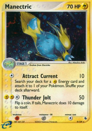 Image of Manectric 009/109  - Holofoil Ruby and Sapphire - Holo Rare
