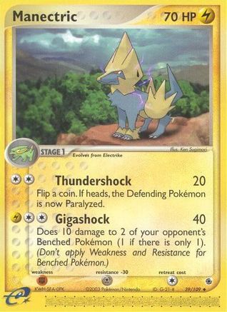 Image of Manectric 039/109  Ruby and Sapphire - Uncommon