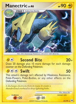 Image of Manectric (22) 022  - Reverse Holofoil Arceus - Rare