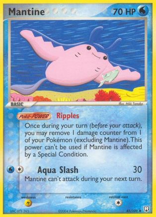 Image of Mantine 045  - Reverse Holofoil Team Rocket Returns - Uncommon
