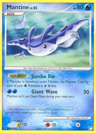 Image of Mantine 029  - Reverse Holofoil Mysterious Treasures - Rare