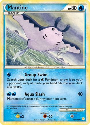 Image of Mantine 045  - Reverse Holofoil HeartGold SoulSilver - Uncommon
