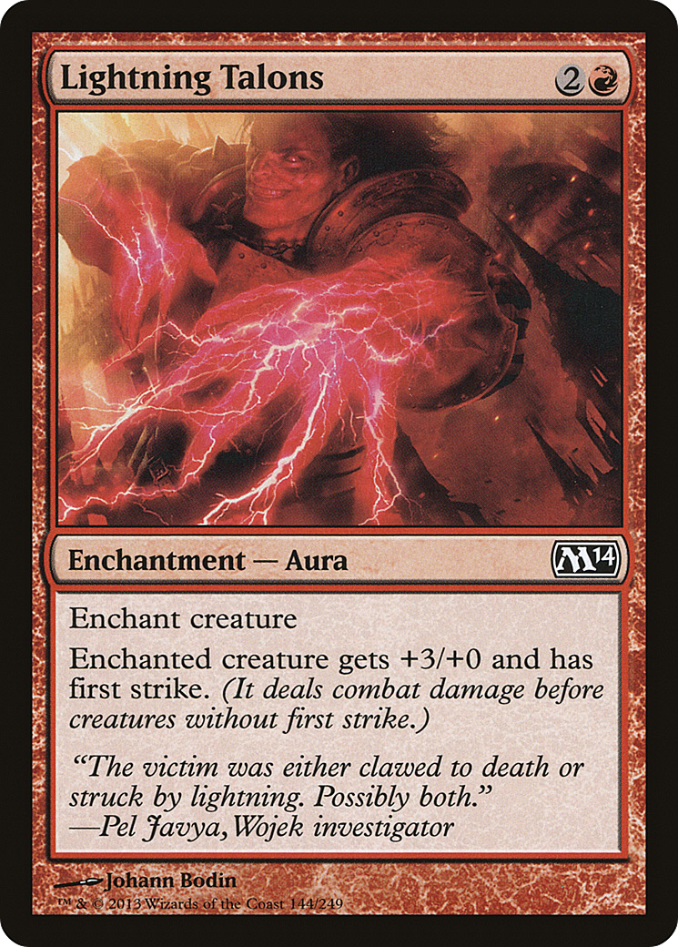 Image of Lightning Talons (M14-144) - Magic 2014 Foil
