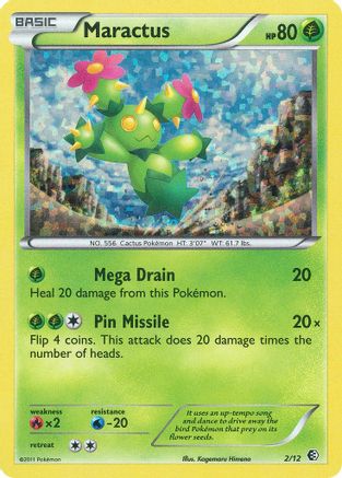 Image of Maractus 002/012  - Holofoil McDonalds Promos 2011 - Promo