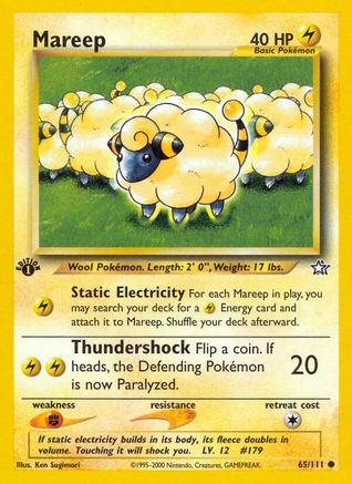 Image of Mareep 065/111  - Unlimited Neo Genesis - Common