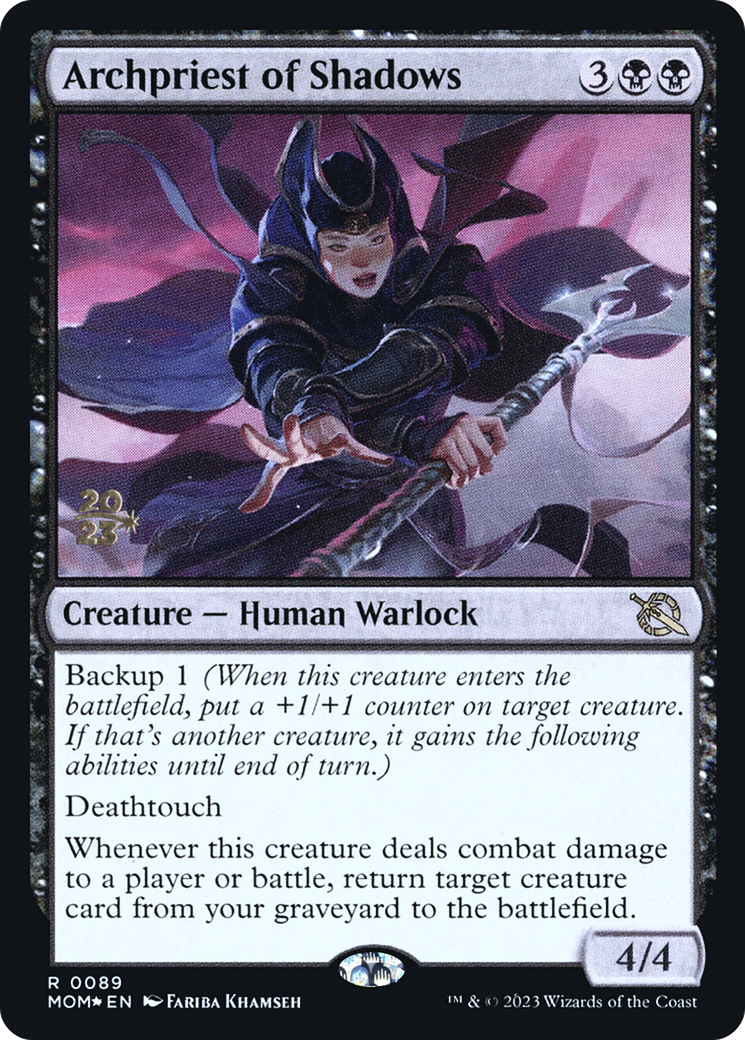 Image of Archpriest of Shadows (PRE-089) - March of the Machine Promos Foil