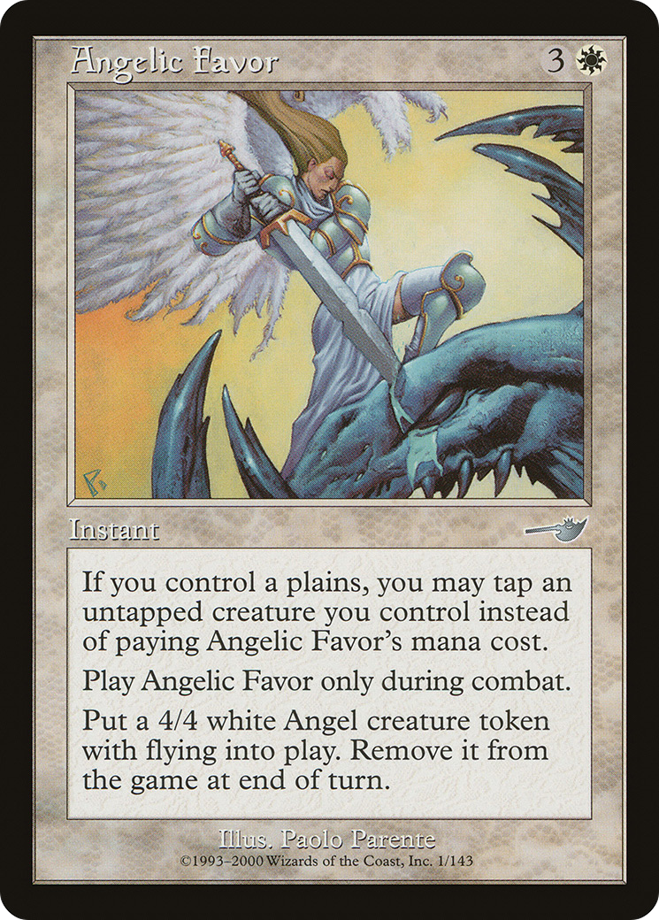Image of Angelic Favor (NMS-001) - Nemesis Foil