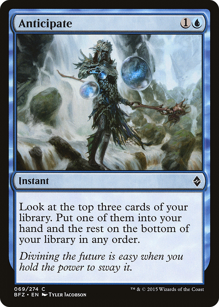 Image of Anticipate (BFZ-069) - Battle for Zendikar