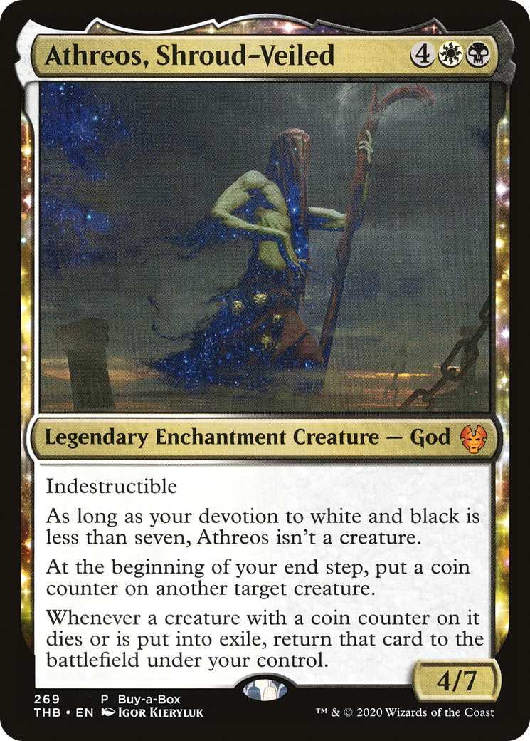 Image of Athreos, Shroud-Veiled (BABP-269) - Theros Beyond Death: (enchantment)