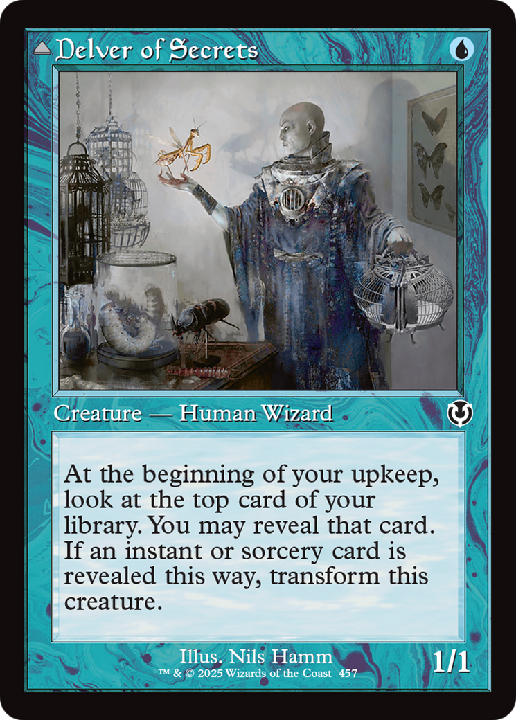 Image of Delver of Secrets (Retro Frame) (INR-457) - Innistrad Remastered