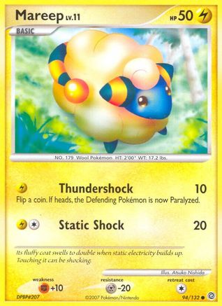 Image of Mareep 094/132  Secret Wonders - Common