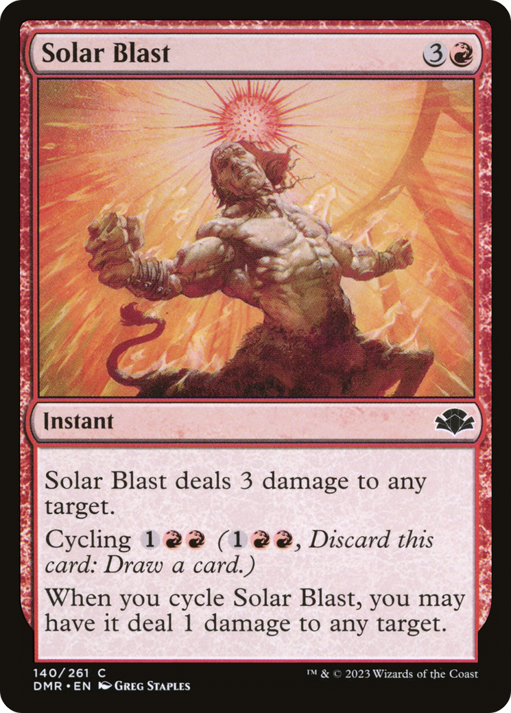 Image of Solar Blast (DMR-140) - Dominaria Remastered Foil