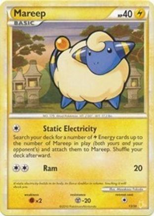 Image of Mareep (#20) 020  HGSS Trainer Kit Gyarados & Raichu - Common