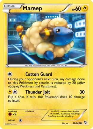 Image of Mareep 038/124  - Reverse Holofoil Dragons Exalted - Common