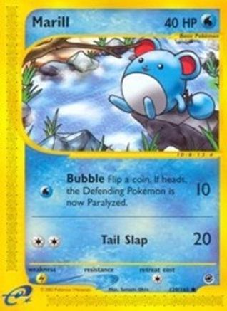 Image of Marill 120/165  - Reverse Holofoil Expedition - Common