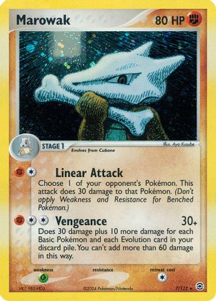 Image of Marowak 007  - Holofoil FireRed & LeafGreen - Holo Rare