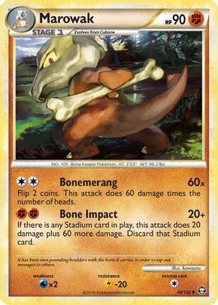 Image of Marowak 044/102  Triumphant - Uncommon