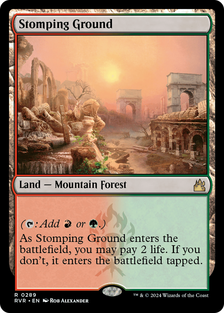Image of Stomping Ground (RVR-289) - Ravnica Remastered Foil
