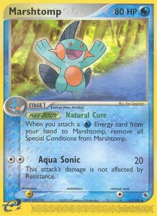Image of Marshtomp 041/109  - Reverse Holofoil Ruby and Sapphire - Uncommon
