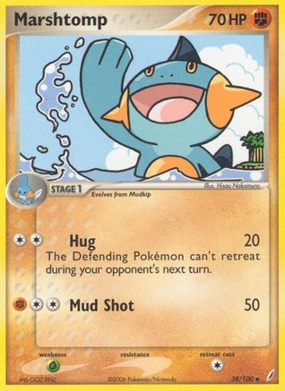 Image of Marshtomp 038/100  - Reverse Holofoil Crystal Guardians - Uncommon