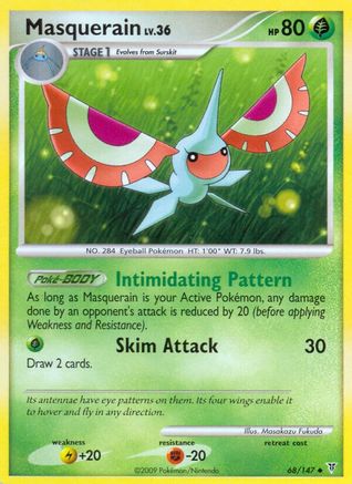 Image of Masquerain 068  - Reverse Holofoil Supreme Victors - Uncommon