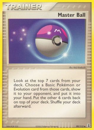 Image of Master Ball 099/113  - Reverse Holofoil Delta Species - Uncommon