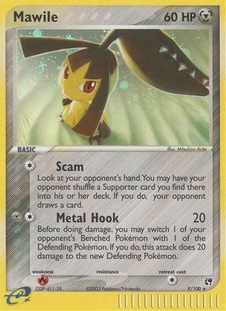 Image of Mawile 009/100  - Holofoil Sandstorm - Holo Rare