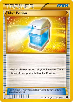 Image of Max Potion (121 Secret Rare) 121  - Holofoil Plasma Freeze - Secret Rare