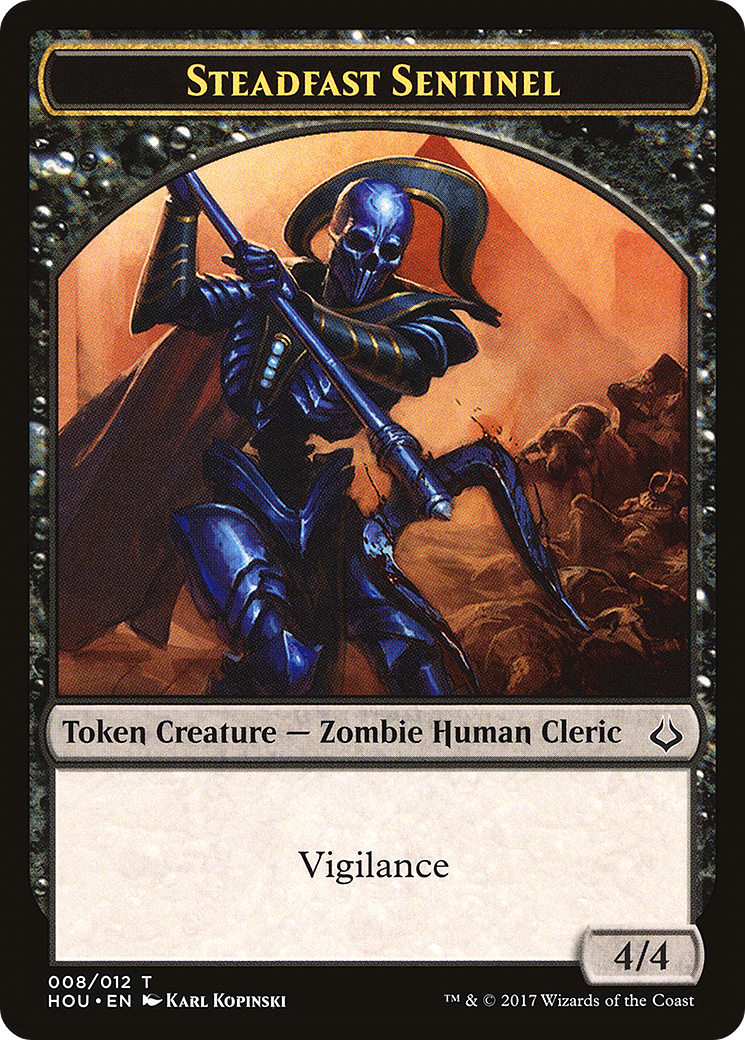 Image of Steadfast Sentinel Token (HOU-008) - Hour of Devastation Tokens