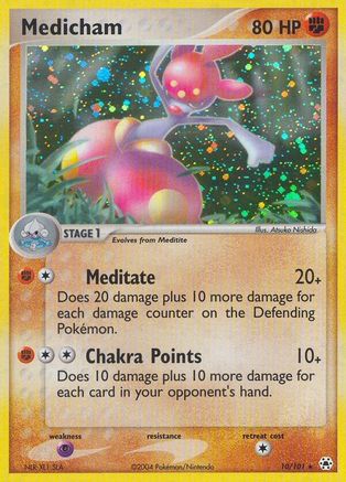 Image of Medicham 010/101  - Holofoil Hidden Legends - Holo Rare