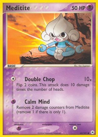 Image of Meditite 065/101  - Reverse Holofoil Hidden Legends - Common