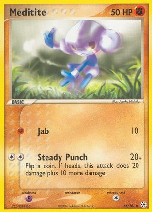 Image of Meditite 066/101  - Reverse Holofoil Hidden Legends - Common