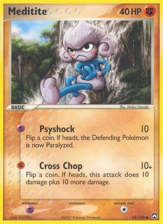 Image of Meditite 055  - Reverse Holofoil Power Keepers - Common