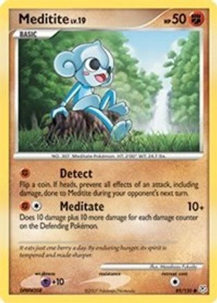 Image of Meditite 089  - Reverse Holofoil Diamond and Pearl - Common