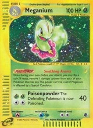 Image of Meganium (18) 018  - Reverse Holofoil Expedition - Holo Rare