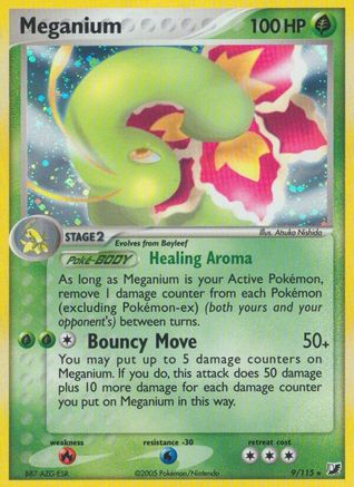 Image of Meganium 009  - Holofoil Unseen Forces - Holo Rare