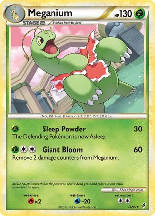 Image of Meganium 027/95  - Reverse Holofoil Call of Legends - Rare