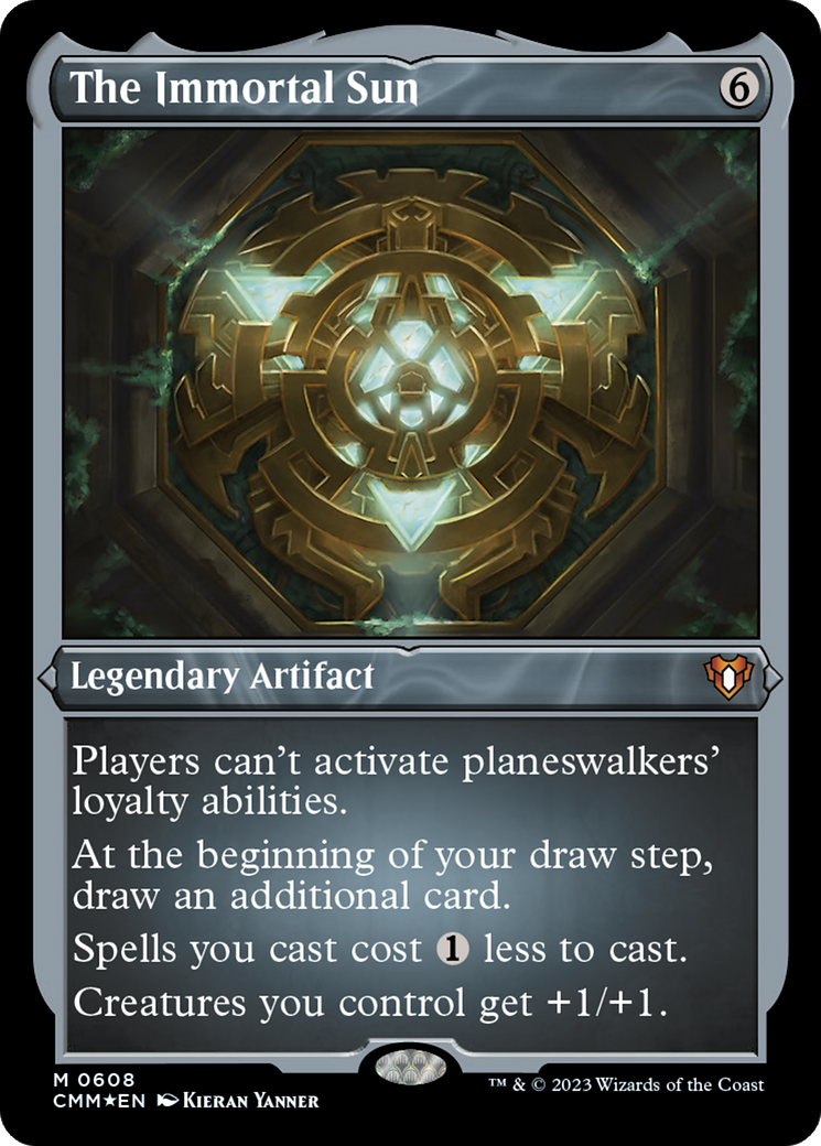 Image of The Immortal Sun (CMM-608) - Commander Masters Etched Foil