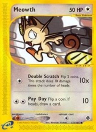 Image of Meowth 121/165  Expedition - Common